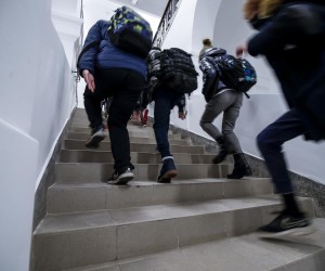 10.01.2022., Zagreb - OS Miroslav Krleza prva je obnovljena skola u Zagrebu nakon potresa, danas ucenici visih razreda dolaze na nastavu. Photo: Slavko Midzor/PIXSELL