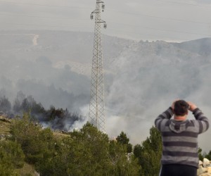 10.01.2022., Jadrtovac - Pozar na podrucju Jadrtovca gase vatrogasne  kopnene snage.  Photo: Hrvoje Jelavic/PIXSELL