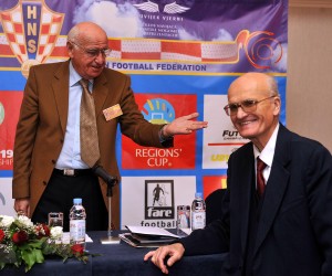 26.02.2010. ,Zagreb - Hotel Sheraton. Skupstina Hrvatskog nogometnog saveza. Predsjednik HNS-a Vlatko Markovic i Ante Pavlovic. rPhoto: Goran Stanzl/PIXSELL