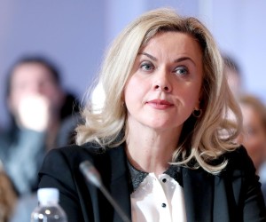 Zagreb: Održana panel rasprava "Direktiva o autorskom pravu na Jedinstvenom digitalnom tržištu EU" 11.01.2019.., Zagreb - U auli zagrebackog Sveucilista odrzana je panel-rasprava pod nazivom Direktiva o autorskom pravu na Jedinstvenom digitalnom trzistu EU: clanci 11. i 13. Skup su organizirali Sveuciliste u Zagrebu i Sveucilisni interdisciplinarni poslijediplomski specijalisticki studij Intelektualno vlasnistvo. Panelisti: Romana Matanovac Vuckovic sa zagrebackog Pravnog fakulteta, ministrica kulture Nina Obuljen Korzinek, europarlamentarci Dubravka Suica, Jozo Rados i Zeljana Zovko. rPhoto: Igor Kralj/PIXSELL