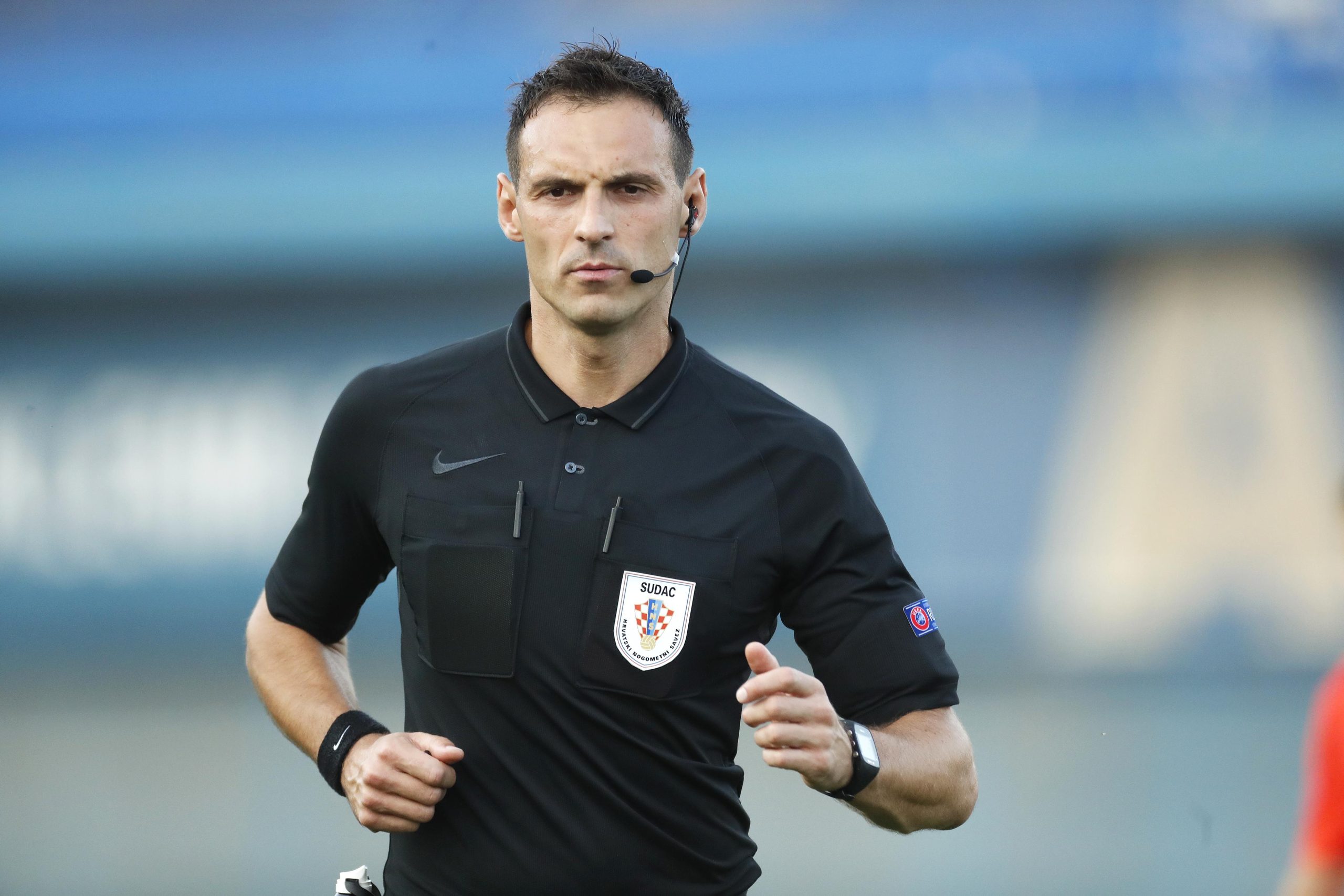 11.09.2021., stadion Maksimir, Zagreb - Hrvatski Telekom Prva liga, 8. kolo, GNK Dinamo - HNK Sibenik. Sudac Zihomir Pejin. rPhoto: Slavko Midzor/PIXSELL