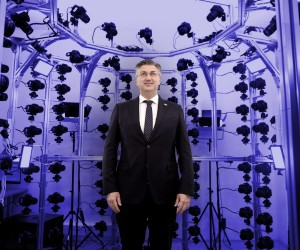12.01.2022., Novska - Premijer Andrej Plenkovic obisao je Poduzetnicki inkubator PISMO 2. Photo: Zeljko Lukunic/PIXSELL