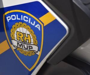 13.05.2018., Sibenik - Oznake na policijskim motorima. "nPhoto: Hrvoje Jelavic/PIXSELL