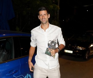 14, June, 2021, Belgrade - Novak Djokovic's family and friends at the Novak restaurant in New Belgrade are celebrating winning Roland Garros. Novak Djokovic. Photo: Antonio Ahel/ATAImagesrr14, jun, 2021, Beograd - Porodica Novaka Djokovica i prijatelji u restoranu Novak na Novom Beogradu slave osvajanje Rolan Garosa. Photo: Antonio Ahel/ATAImages