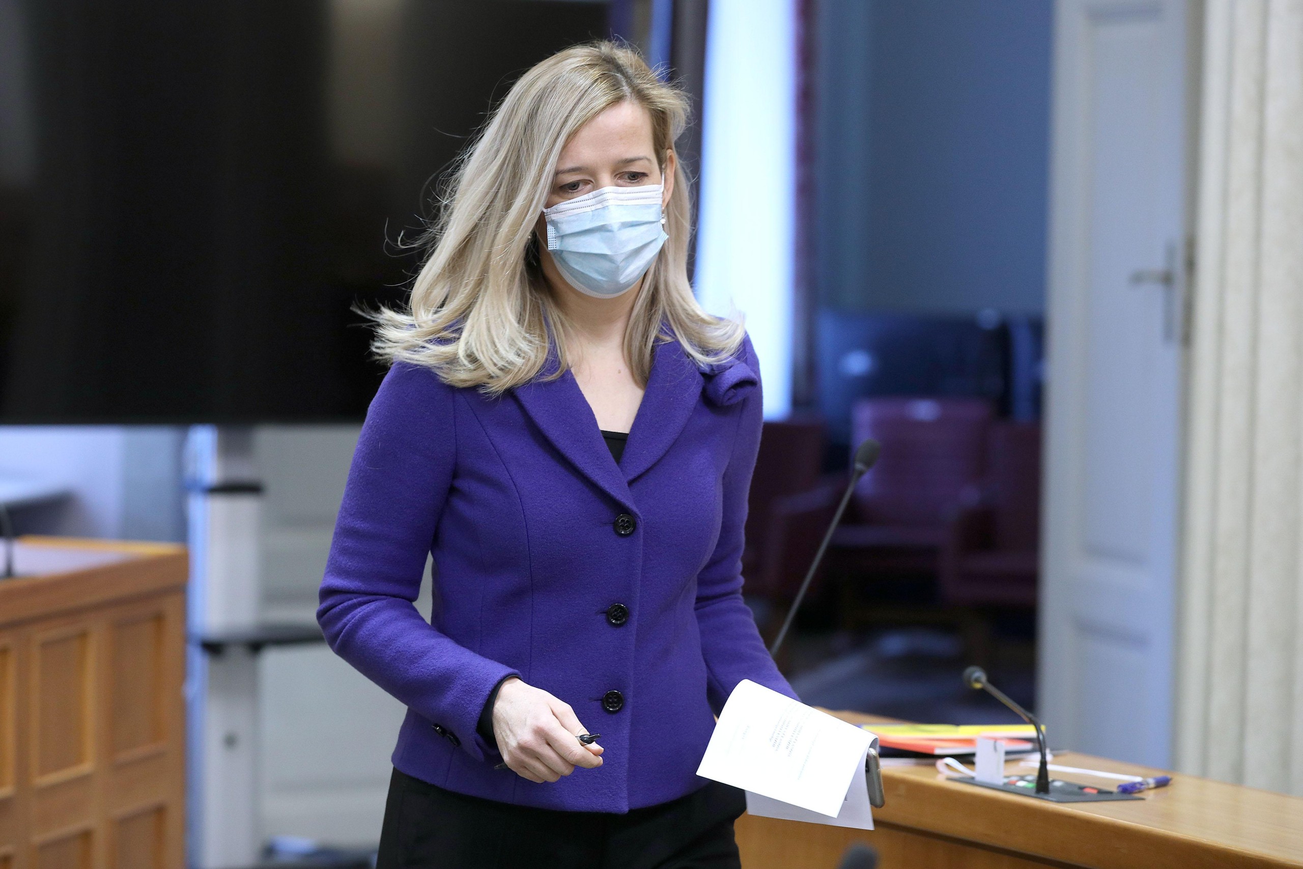 14.12.2021., Zagreb - Sabor 9. sjednicu nastavlja raspravom o provedbi Uredbe (EU) 2020/1503 o europskim pruzateljima usluga skupnog financiranja. Mirela Ahmetovic   Photo: Patrik Macek/PIXSELL