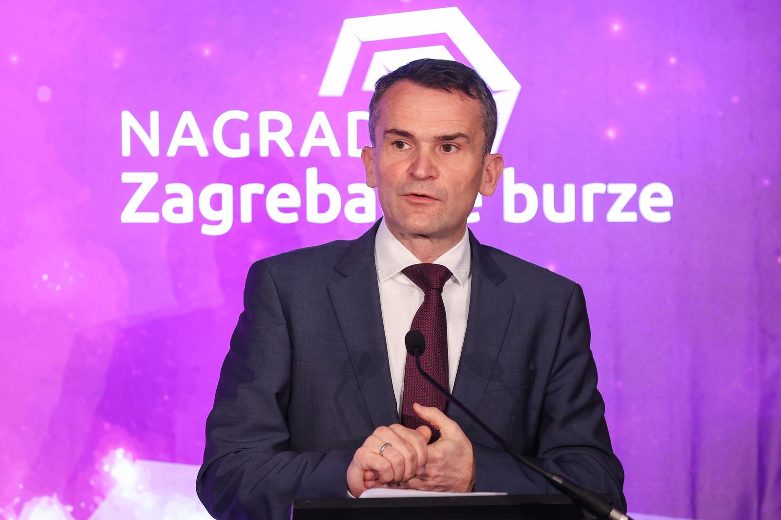 15.12.2021., Zagreb - U hotelu Hilton Garden Inn dodjeljene su nagrade Zagrebacke burze, cime je i obiljezeno i 30 godina burze. Ante Zigman. Photo: Tomislav Miletic/PIXSELL