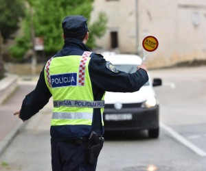19.04.2018., Sibenik -"nPolicijska kontrola vozila"nPhoto: Hrvoje Jelavic/PIXSELL