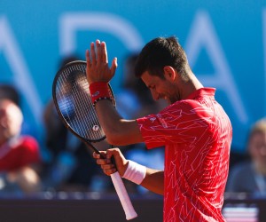 19.06.2020., Zadar - Egzibicijski mec Novaka Djokovica protiv zvijezda Adria Toura.Novak Djokovic.rPhoto: Marko Dimic/PIXSELL