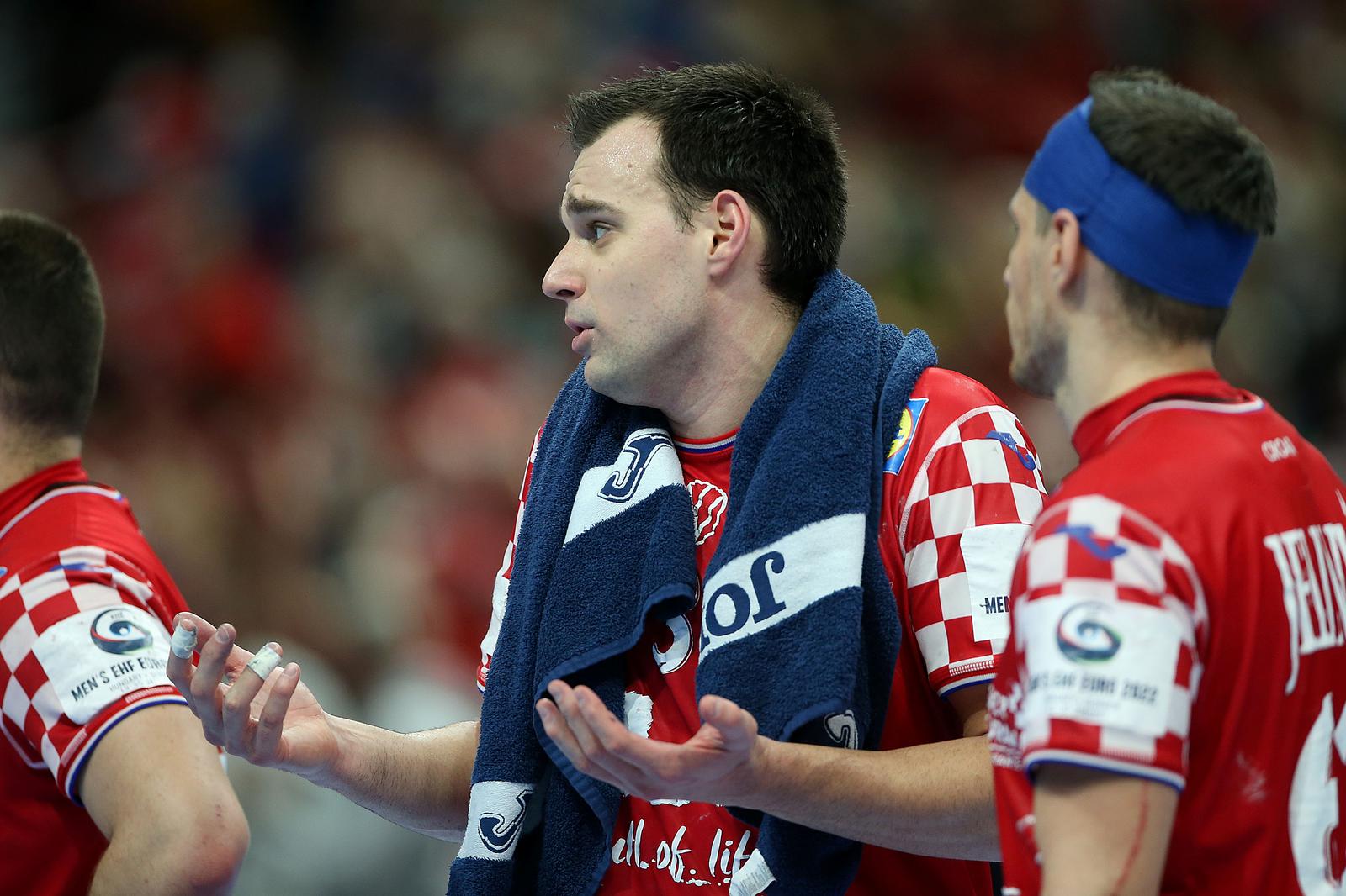 22.1.2022., Multifunctional Arena, Budimpesta, Madjarska - EHF Europsko prvenstvo, skupina I, 2. kolo, Danska - Hrvatska.  Photo: Sanjin Strukic/PIXSELL