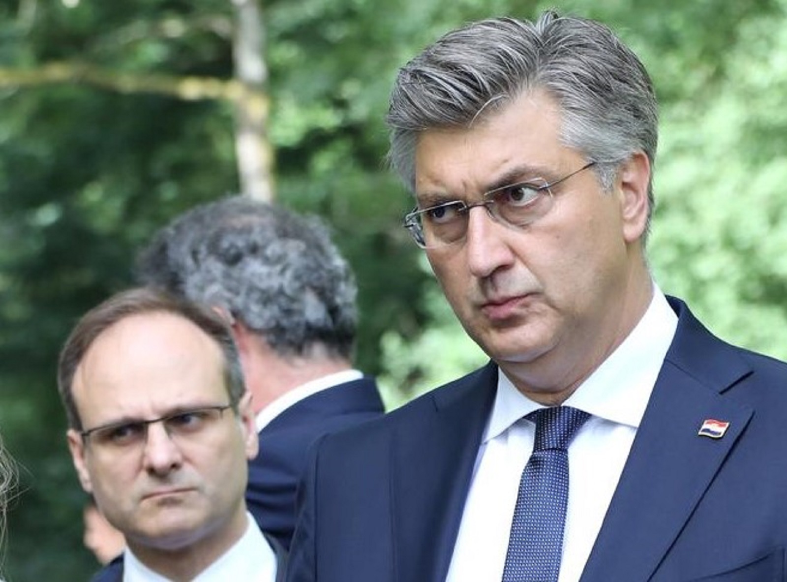 rrrr22.06.2021. Sisak, Spomen park Brezovica - Obiljezavanje Dana antifasisticke borbe. Nazocili su visoki duznosnici Vlade RH, premijer Andrej Plenkovic, predsjednik RH Zoran Milanovic te zupan sisacko moslavacke zupanije Ivan Celjak i gradonacelnica Siska Kristina Ikic Banicek. Zvonimir Frka PetesicrrPhoto: Edina Zuko/PIXSELL