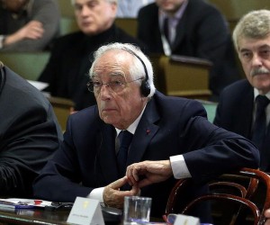 22.10.2016., Zagreb - Medjunarodna konferencija "Integracija ili dezintegracija Europske unije - paneuropski odgovor i perspektive integracije u jugoistocnoj Europi cetvrt stoljeca poslije" odrzana je u Staroj gradskoj vijecnici. Bernd Posselt, Alain Terrenoire, Pavo Barisic, Mislav Jezic. rPhoto: Goran Stanzl/PIXSELL