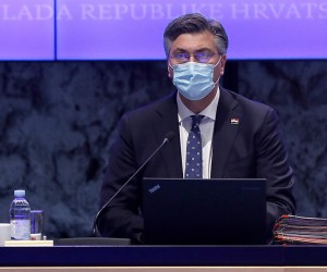 23.12.2021., Zagreb - U NSK odrzana je 92. sjednica Vlade Republike Hrvatske. Andrej Plenkovic. 
   Photo: Goran Stanzl/PIXSELL