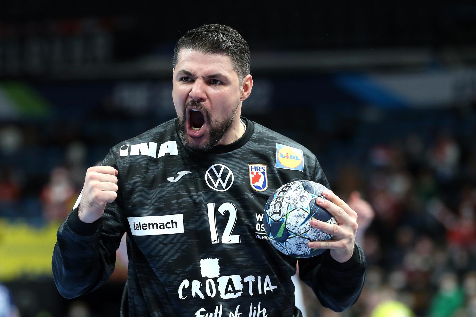 20.01.2022., Multifunctional Arena, Budimpesta, Madjarska - EHF Europsko prvenstvo, skupina I, 3. kolo, Island - Hrvatska. Ivan Pesic Photo: Sanjin Strukic/PIXSELL
