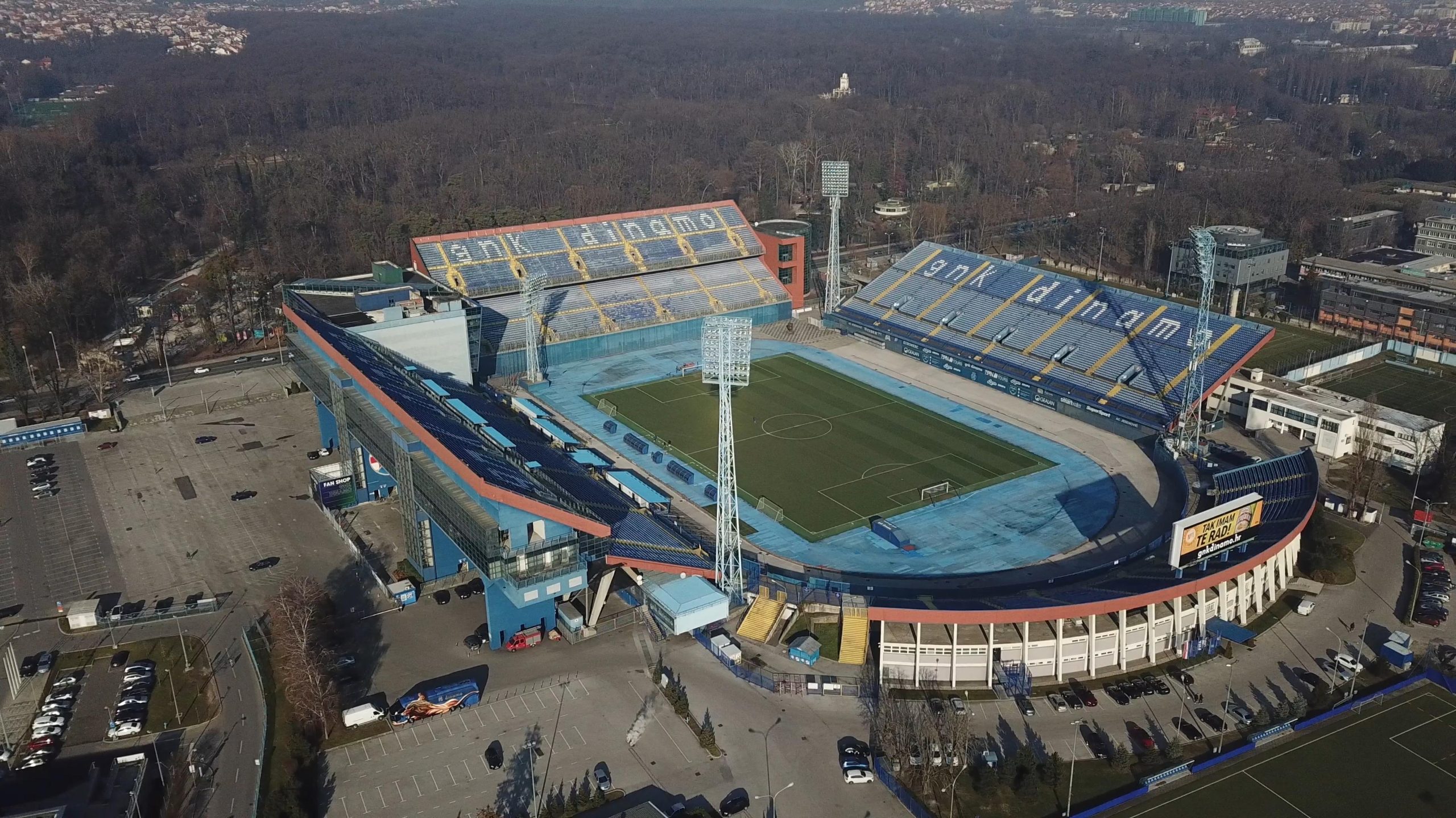 08.01.2020., Zagreb - Fotografija stadiona Maksimir iz zraka. Photo: PIXSELL