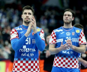 26.01.2022., Multifunctional Arena, Budimpesta, Madjarska - EHF Europsko prvenstvo, skupina I, 4. kolo, Nizozemska - Hrvatska. Ivan Martinovic. Photo: Sanjin Strukic/PIXSELL