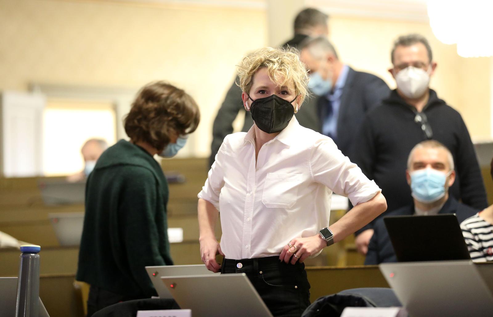 27.01.2022., Zagreb - 7. sjednica Gradske skupstine Grada Zagreba. Ivana Kekin. Photo: Marin Tironi/PIXSELL