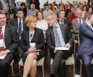 30.10.2018., Zagreb - U kongresnom centru Forum odrzana je konferencija Zagreb : Financijsko srediste - Ususret euru. rMichael Faulend, Sandra Svaljek, Boris Vujcic, Vladis Dombrovskis, Zdravko Maric, Vladimir Niscevic. rPhoto: Tomislav Miletic/PIXSELL
