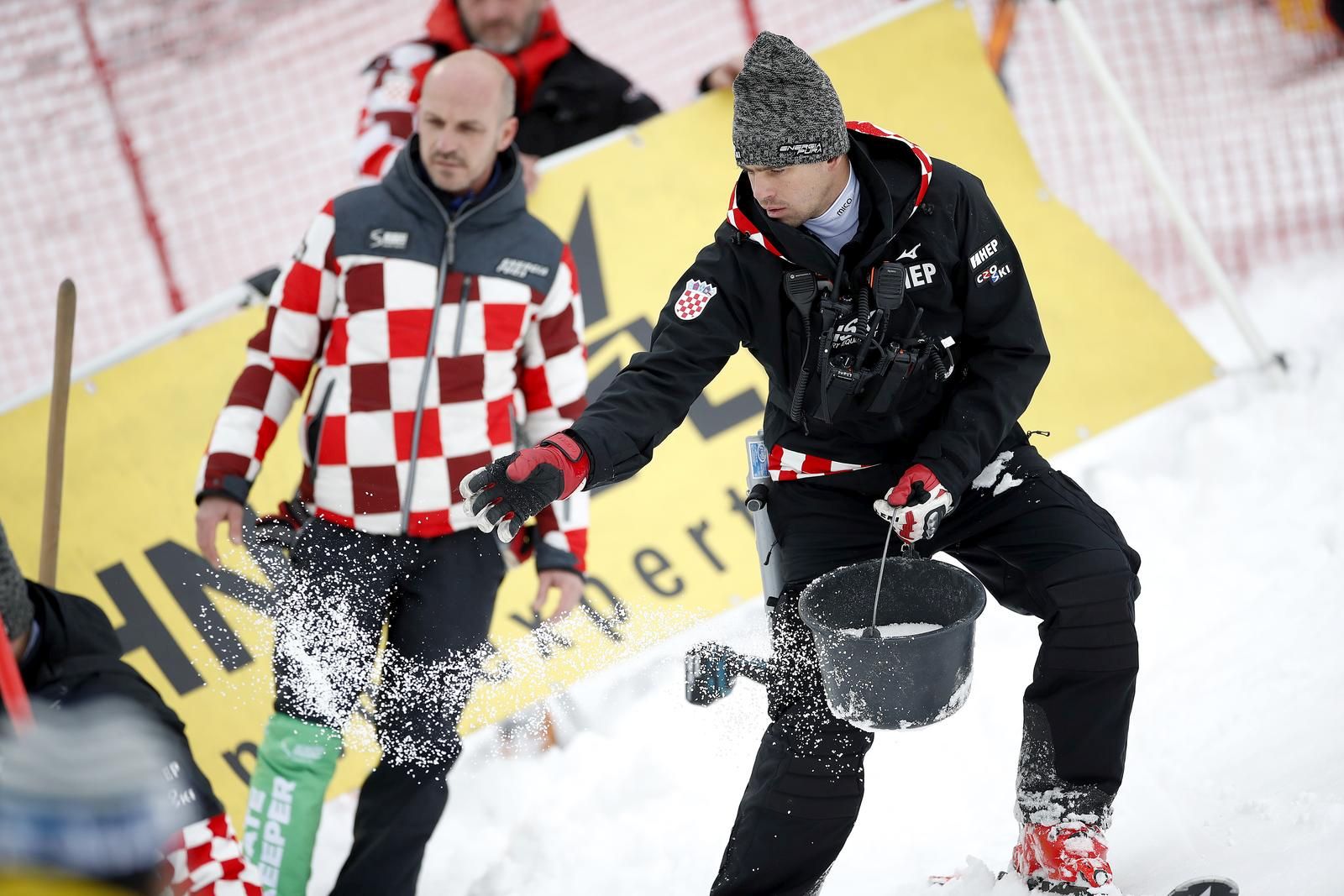 06.01.2022., Zagreb - Prva voznja muskog slaloma Audi FIS Svjetskog skijaskog kupa Snow Queen Trophy 2022.  Photo: Slavko Midzor/PIXSELL