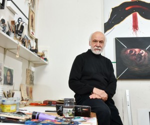 03.02.2022., Zagreb - Dimitrije Popovic, likovni umjetnik. 

Photo Sasa ZinajaNFoto