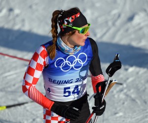 Peking, 08.02.2022 - Hrvatske reprezentativke u skijakom trcanju Vedrana Malec i Tena Hadic nisu se uspjele plasirati u cetvrtfinale sprinta slobodnim stilom na Zimskim olimpijskim igrama u Pekingu. Na slici Vedrana Malec.
foto HINA/ HOO/ Jaki Franja/ ds