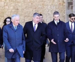 02.02.2022., Dubrovnik - Predsjednik Republike Zoran Milanovic dosao je u Dubrovnik gdje ce sudjelovati na svecanoj sjednici Gradskog vijeca Grada Dubrovnika u prigodi obiljezavanja Dana Grada Dubrovnika.  Photo: Grgo Jelavic/PIXSELL