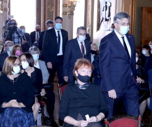 04.11.2021., Zagreb - Predsjednik Vlade Andrej Plenkovic sudjelovao je na svecanosti obiljezavanja Dana Pravnog fakulteta Sveucilista u Zagrebu i njegove 245. obljetnice.   Photo: Patrik Macek/PIXSELL