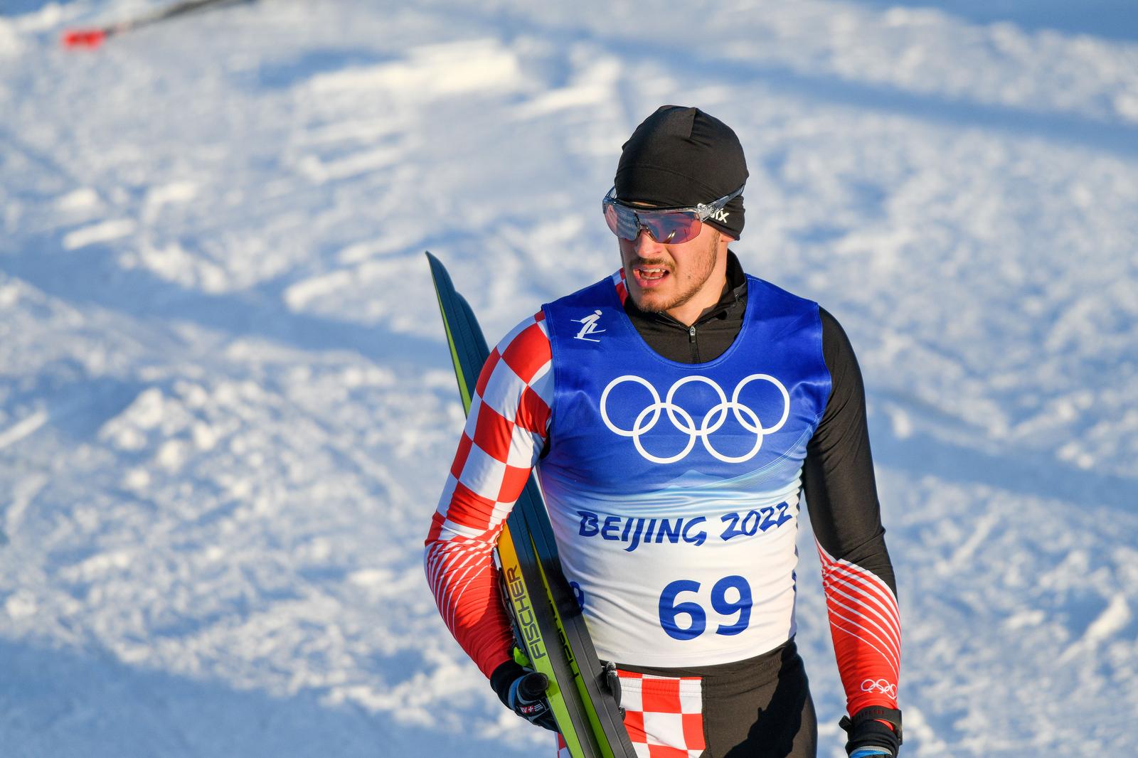08.02.2022., Peking, Kina - Zimske olimpijske igre 2022. skijasko trcanje, sprint slobodnim stilom. Marko Skender   Photo: Jaki Franja/PIXSELL