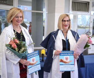 09.02.2022.,  Zagreb - Konferencija za medije Udruge hrvatskih pacijenata povodom svjetskog Dana bolesnika koji se obiljezava 11. veljace. Gordana Pavlisa, Ana Ljubas.   Photo: Matija Habljak/PIXSELL