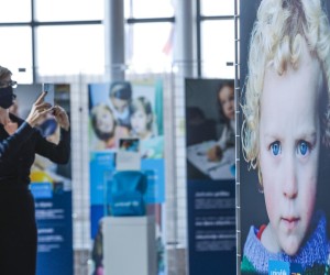 10.12.2021., Zagreb - U predvorju Nacionalne i sveucilisne knjiznice odrzano je otvorenje izlozbe "75 godina UNICEF-a u Hrvatskoj", s najvaznijim trenucima iz povijesti UNICEF-a te dodjela priznanja prijateljima UNICEF-a.   Photo: Slavko Midzor/PIXSELL