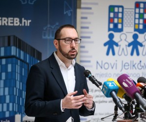 11.02.2022.,  Zagreb - Zavrsna konferencija na temu projekta “Novi Jelkovec - mjesto neovisnog zivljenja”. Tomislav Tomasevic.
   Photo: Matija Habljak/PIXSELL