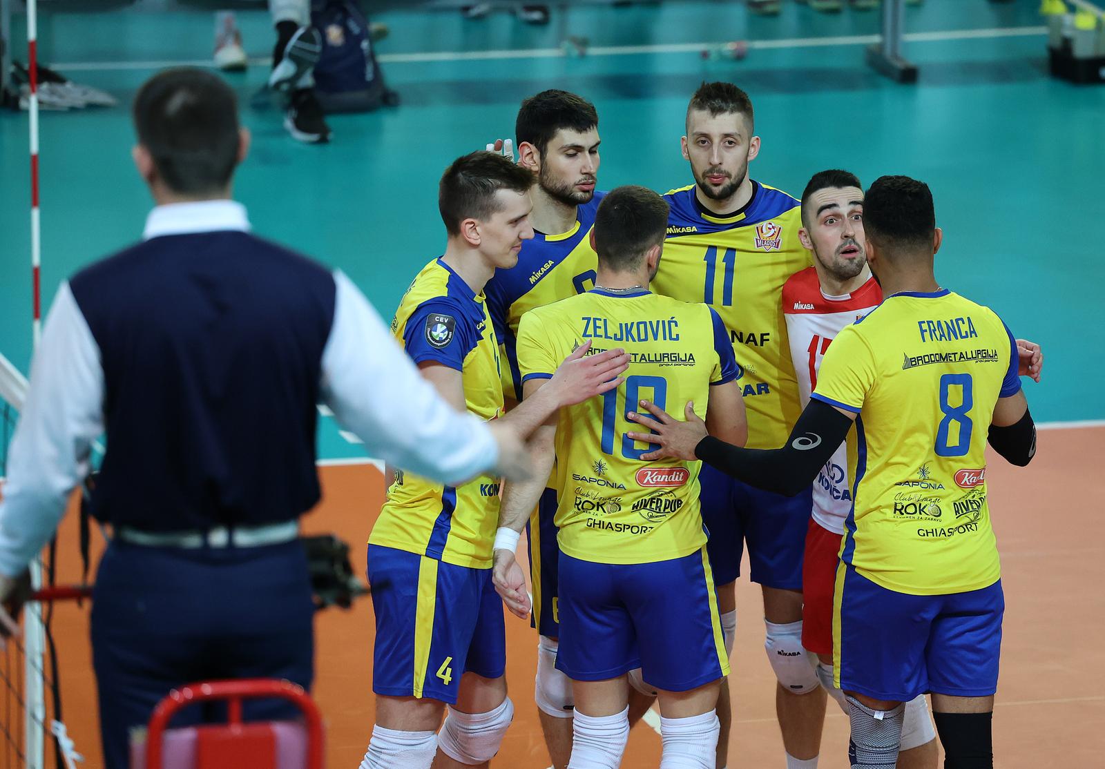 12.02.2022., Dom odbojke, Zagreb - Utakmica 16. kola odbojkaske MEVZA lige: Mladost - Merkur Maribor. Photo: Marko Prpic/PIXSELL