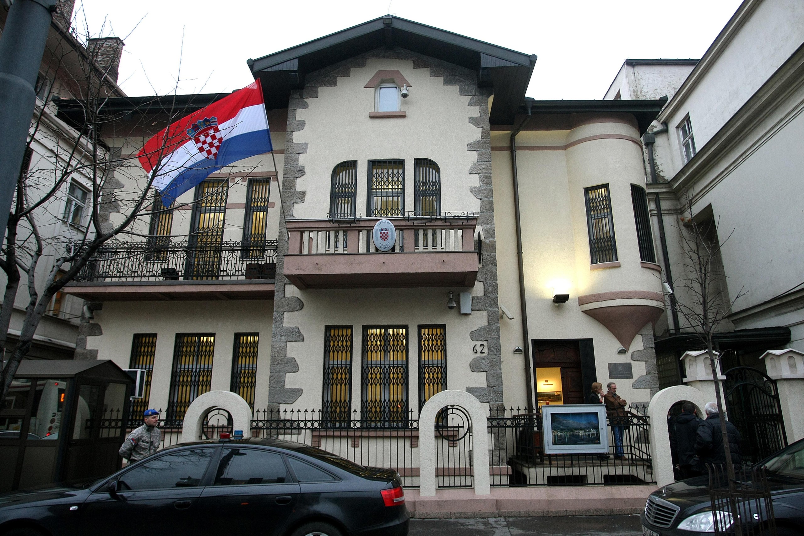 16.01.2013., Beograd, Srbija - Zgrada hrvatskog veleposlanstva u Beogradu.rPhoto: Davor Javorovic/PIXSELL