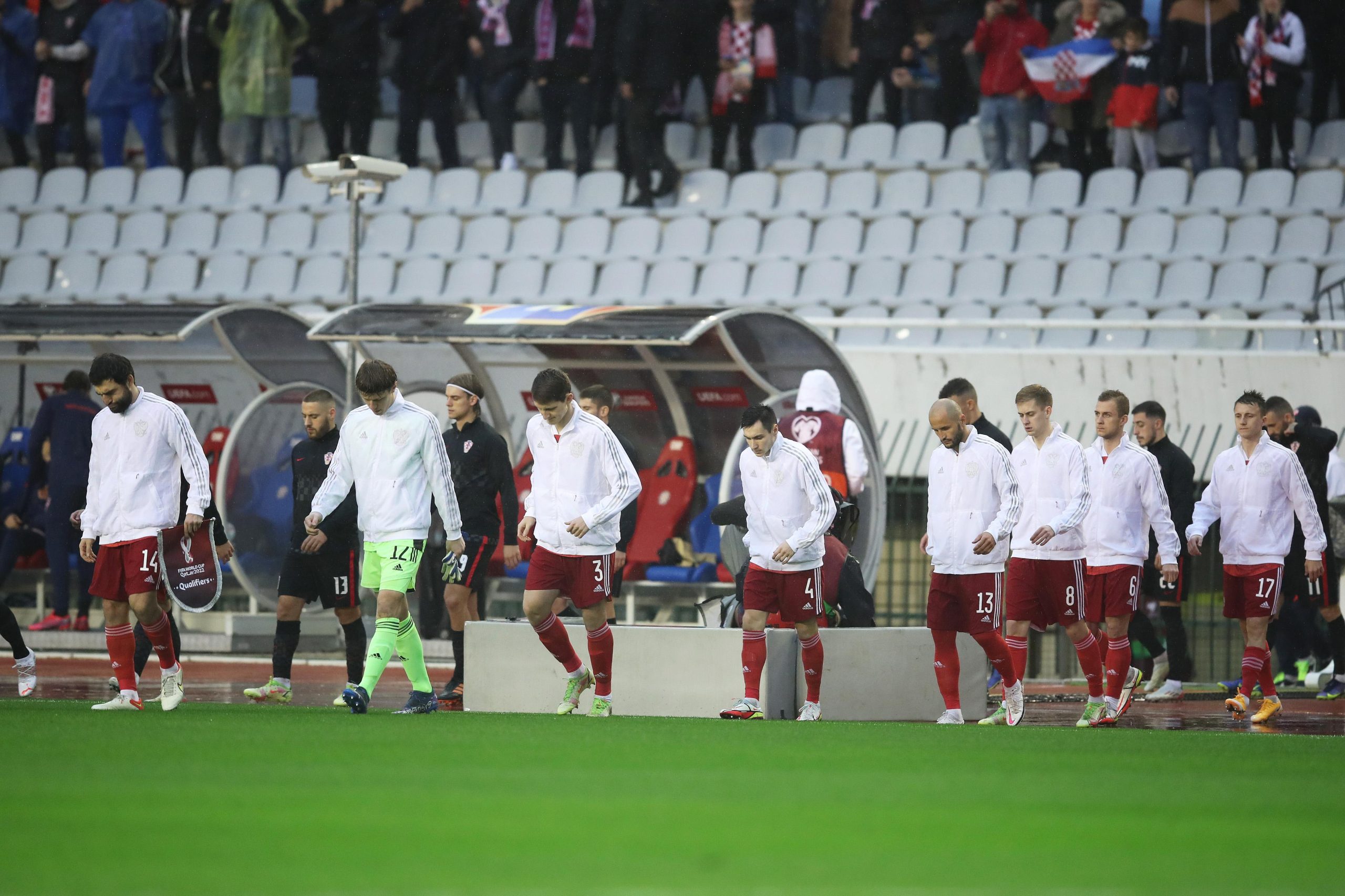 14.11.2021., Split - Stadion Poljud, kvalifikacijska utakmica za odlazak na SP u Qataru izmedju reprezentacije Hrvatske i Rusije. Photo: Sanjin Strukic/PIXSELL