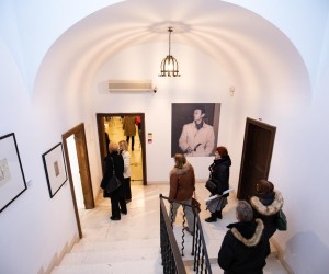 14.12.2019., Umjetnicka galerija Dubrovnik, Dubrovnik - Pred impresivnim brojem publike otvorena je u Umjetnickoj galeriji velika restrospektivna izlozba Antuna Masle (1. IX. 1919. - 20. VIII. 1967.) i to povodom 100. obljetnice slikarova rodjenja. rPhoto: Grgo Jelavic/PIXSELL