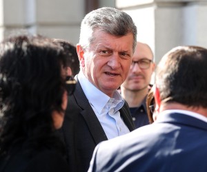15.02.2020., Zagreb - Predsjednik Hrvatske demokratske zajednice Andrej Plenkovic i njegov tim: Ivan Anusic, Branko Bacic, Zdravka Busic, Oleg Butkovic i Tomo Medved predstavili su program pod nazivom Odvazno za Hrvatsku za predstojece unutarstranacke izbore. Milan KujundzicrPhoto: Goran Stanzl/PIXSELL