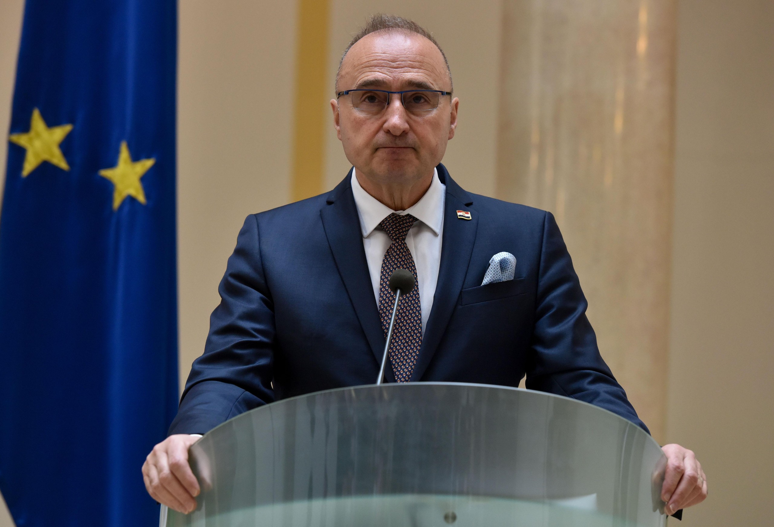 16.2.2022., Zagreb - Saudijski ministar vanjskih poslova, princ Faisal bin Farhan Al Saud u posjetu Hrvatskoj. Sastao se sa šefom hrvatske diplomacije Gordanom Grlicem Radmanom. 
 Photo: Davorin Visnjic/PIXSELL