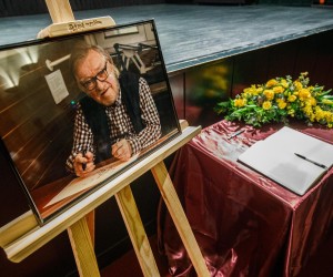 17.02.2022., Zagreb - Komemoracija za animatora crtanih filmova, crtaca stripova, ilustratora i publicista Borivoja Dovnikovica Bordu odrzana je u kinu Tuskanac. Danilo Serbedzija. Photo: Davor Puklavec/PIXSELL