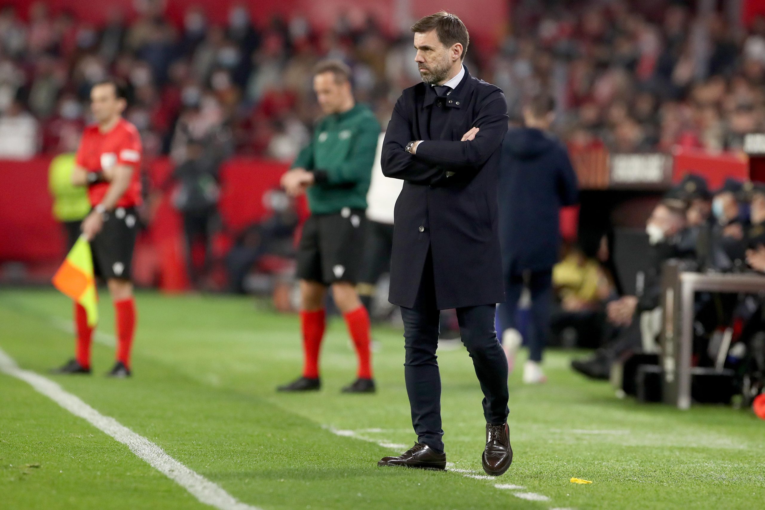 17.02.2022., Stadion Ramon Sanchez Pizjuan, Sevilla, Spanjolska - UEFA Europa liga, play off, GNK Dinamo - FC Sevilla. Trener GNK Dinamo Zeljko Kopic.. Photo: Goran Stanzl/PIXSELL