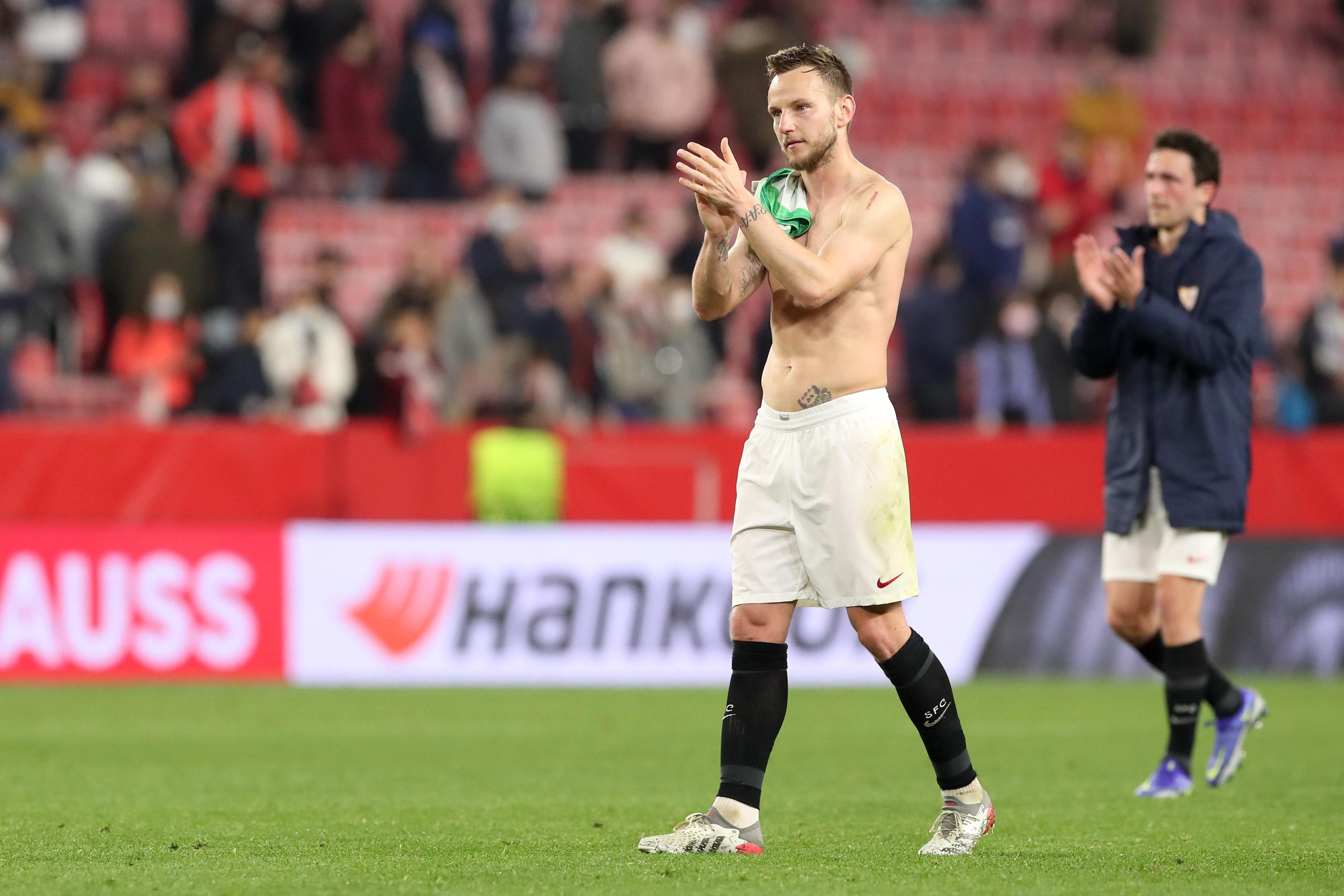 17.02.2022., Stadion Ramon Sanchez Pizjuan, Sevilla, Spanjolska - UEFA Europa liga, play off, GNK Dinamo - FC Sevilla.Ivan Rakitic. Photo: Goran Stanzl/PIXSELL