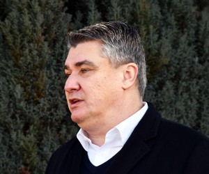 18.02.2022., Pozega - U Vojarni "123. brigade HV" odrzana je svecanost polaganja prisege 33. narastaja rocnih vojnika na dragovoljnom vojnom osposobljavanju. Predsjednik Republike i vrhovni zapovjednik Oruzanih snaga RH Zoran Milanovic. Photo: Ivica Galovic/PIXSELL