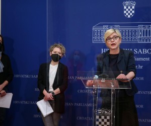 19.01.2022.,  Zagreb - Konferencija za medije KZ Zeleno-lijevog bloka. Sandra Bencic.
Photo: Matija Habljak/PIXSELL Photo: Matija Habljak/PIXSELL