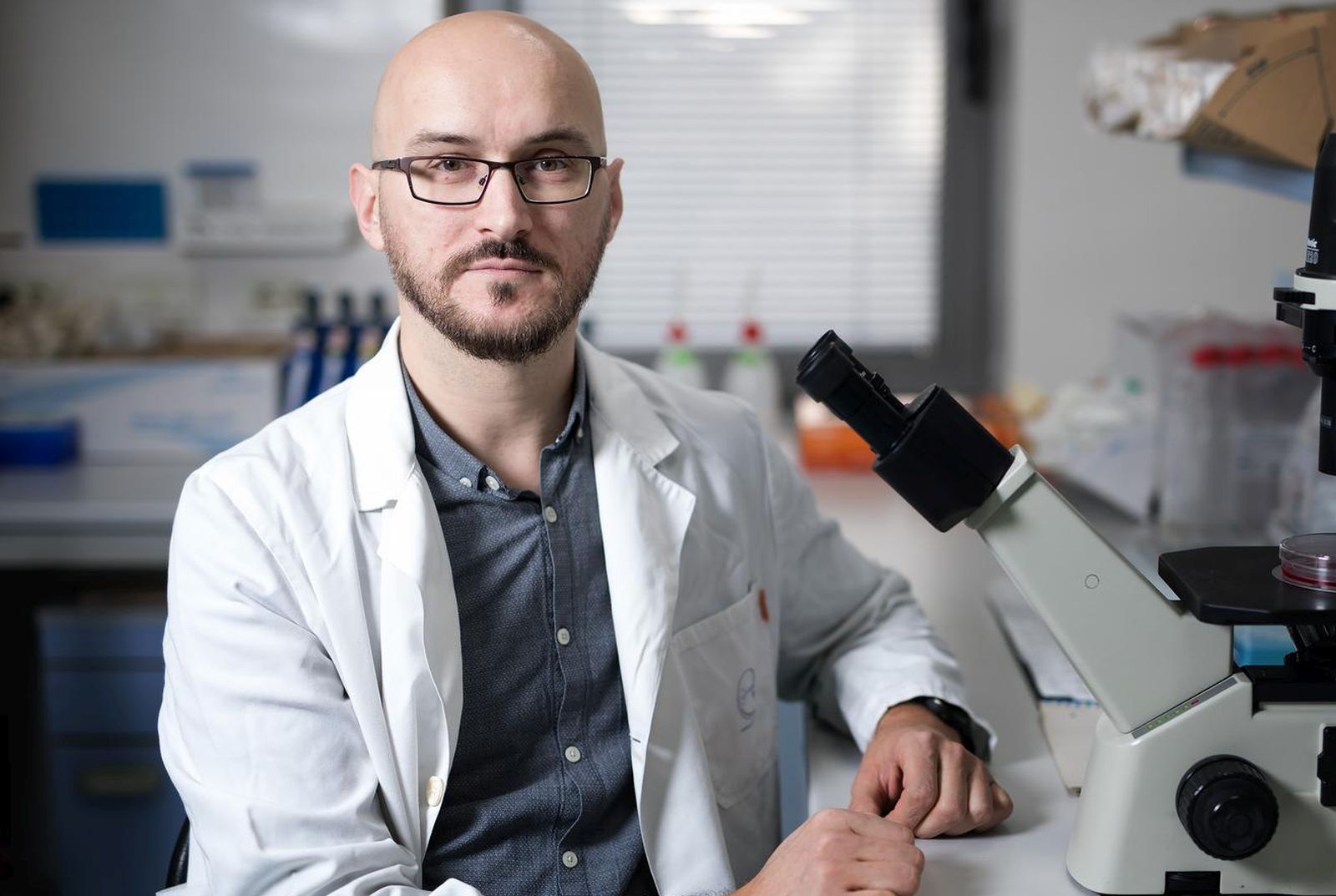 19.02.2020., Rijeka - Doktor Ilija Brizic koji radi u Centru za proteomiku. "nPhoto: Nel Pavletic/PIXSELL