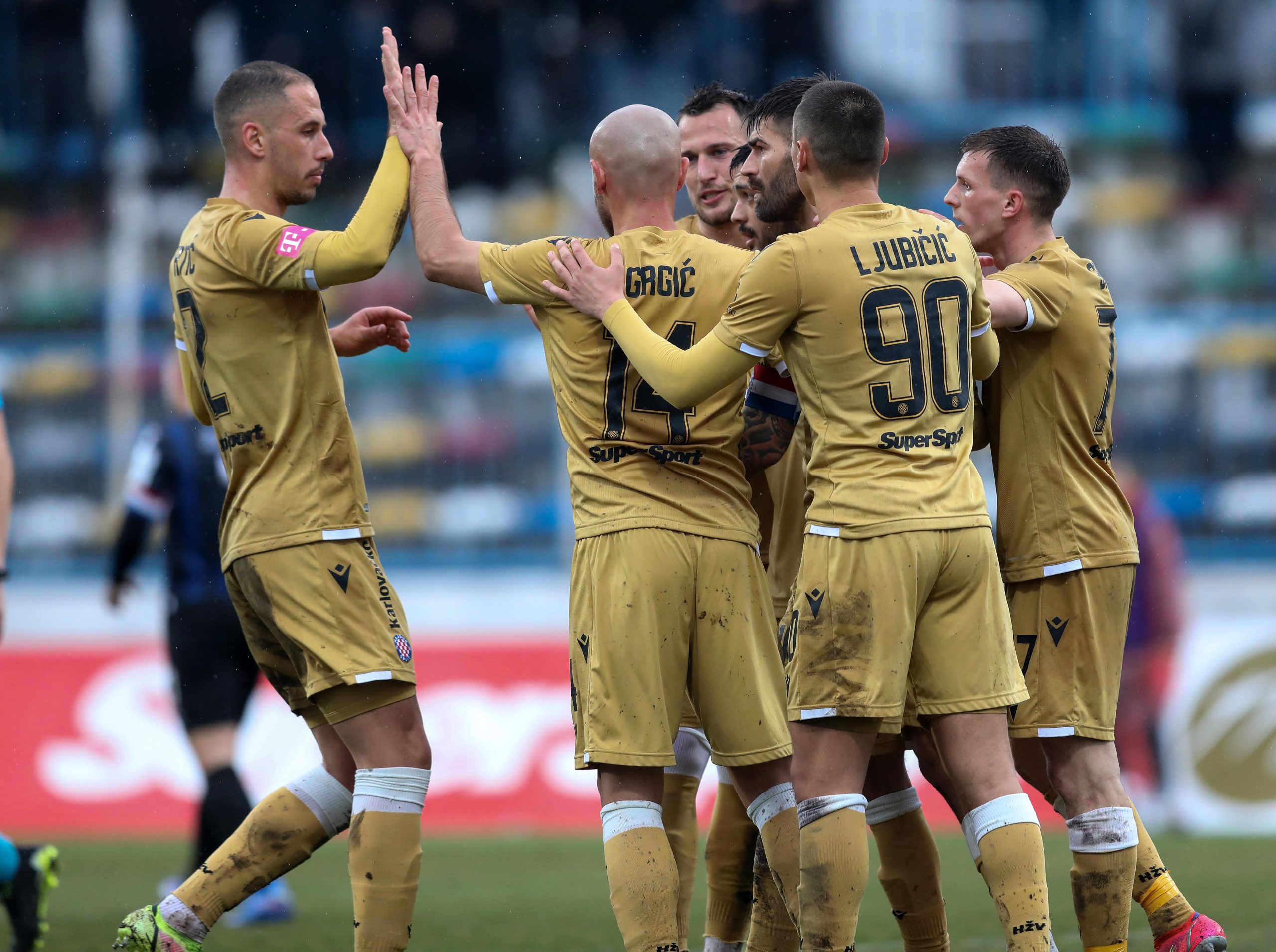 19.02.2022., stadion u Kranjcevicevoj ulici, Zagreb - Hrvatski Telekom Prva liga, 24. kolo, NK Hrvatski dragovoljac - HNK Hajduk.   Photo: Zeljko Hladika/PIXSELL