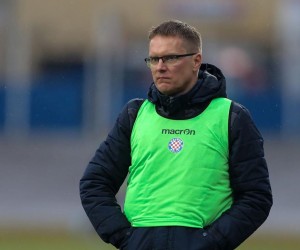 19.02.2022., stadion u Kranjcevicevoj ulici, Zagreb - Hrvatski Telekom Prva liga, 24. kolo, NK Hrvatski dragovoljac - HNK Hajduk. Trener Hajduka Valdas Dambrauskas   Photo: Zeljko Hladika/PIXSELL