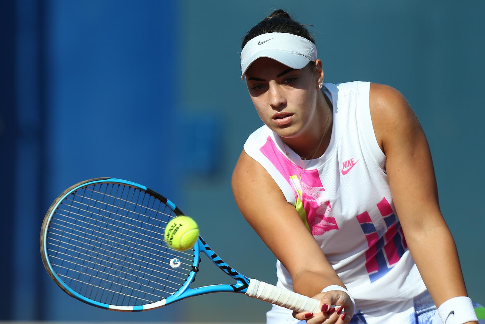 20.09.2020., Zagreb - Teniski centar Maksimir, ITF Zagreb Ladies Open. Finalni mec izmedju Anje Konjuh i Tereze Mrdeza. Anja Konjuh Photo: Marko Prpic/PIXSELL