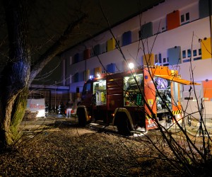 23.1.2022., Zagreb - U osvnoj skoli Fran Krsto Frankopan u zagrebackom naselju Pescenica izbio je pozar u kasnim vecernjim satima. Pozar je brzo ugasen pravovremenom reakcijom vatrogasaca. Photo: Slaven Branislav Babic/PIXSELL