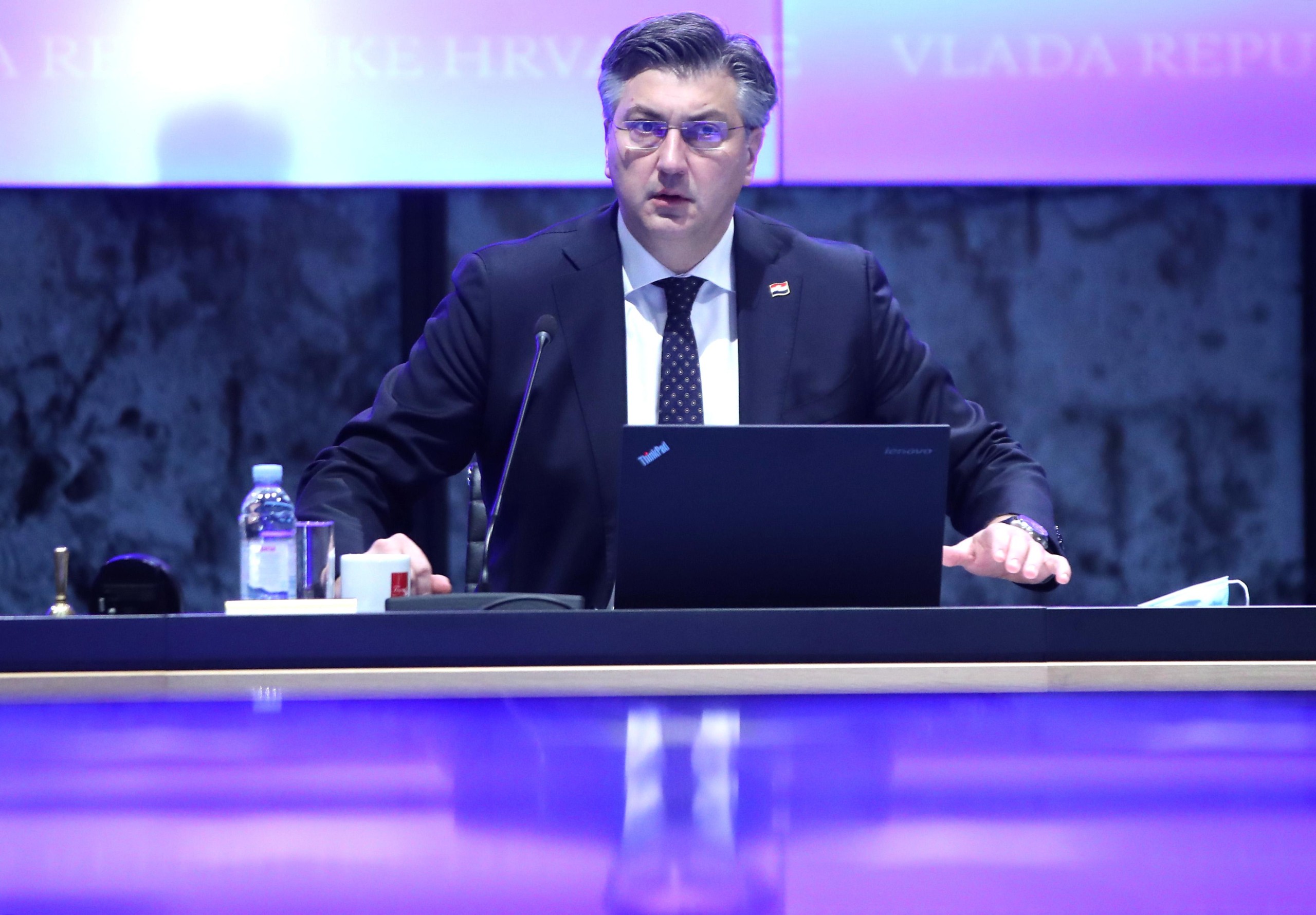 24.02.2022., Zagreb - NSB. Redovita sjednica Vlade RH. Andrej Plenkovic.  Photo: Sanjin Strukic/PIXSELL