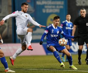 25.02.2022., Gradski stadion Ivan Kusek Apas, Koprivnica - Hrvatski Telekom Prva liga, 25. kolo, NK Slaven Belupo - NK Hrvatski dragovoljac. Mihail Caimacov   Photo: Vjeran Zganec Rogulja/PIXSELL