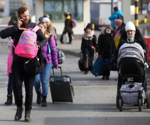 26.02.2022., Medyka, Poljska - Na granicnom prijelazu izmedju Ukrajine i Poljske trenutno prolazi na stotine izbjeglica iz Ukrajine Photo: Armin Durgut/PIXSELL