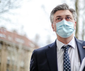 28.02.2022., Zagreb - HDZ, Trg zrtava fasizma 4. Zajednicka sjednica Predsjednistva i Nacionalnog vijeca HDZ-a putem video linka. Andrej Plenkovic. Photo: Sanjin Strukic/PIXSELL